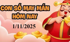 Con số may mắn hôm nay 1/11 - số tài lộc 12 con giáp cuối tuần theo năm sinh