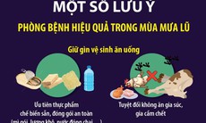 Một số lưu ý phòng bệnh hiệu quả trong mùa mưa lũ
