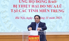 Thủ tướng, lãnh đạo Chính phủ quyên góp ủng hộ đồng bào miền Trung bị thiệt hại do lũ lụt