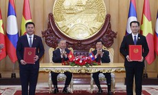 Tổng Bí thư Tô Lâm và Tổng Bí thư, Chủ tịch nước Lào chứng kiến Lễ trao các văn kiện hợp tác