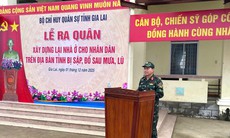 Quân đội thần tốc xây dựng lại nhà ở cho nhân dân bị đổ, sập do mưa lũ