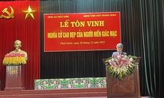 Tôn vinh nghĩa cử cao đẹp của người hiến tặng giác mạc