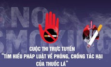 Thi trực tuyến tìm hiểu Luật Phòng, chống tác hại của thuốc lá