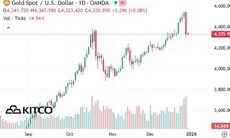 Giá vàng thế giới giảm mạnh, rơi thẳng đứng