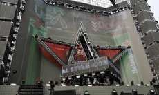 Sân khấu Countdown 2026 tại phố đi bộ Hồ Gươm trước 'giờ G'