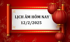 Lịch âm 12/2 - Âm lịch hôm nay 12/2 - Lịch vạn niên ngày 12/2/2025