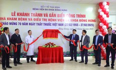 Thái Bình khánh thành công trình y tế gần 75 tỷ đồng chào mừng 70 năm Ngày Thầy thuốc Việt Nam