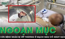 Cứu sống kỳ diệu thanh niên bị vết thương ở mạch máu cổ cực kỳ nguy hiểm