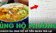 Khách hàng lấy 1,08 triệu mà quán bún riêu trả lại để ủng hộ người nghèo của phường Bách Khoa