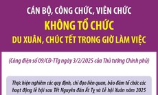 Cán bộ, công chức, viên chức không tổ chức du Xuân, chúc Tết trong giờ làm