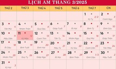 Lịch âm 11/3 - Âm lịch hôm nay 11/3 - Lịch vạn niên ngày 11/3/2025