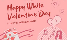 Những mẫu thiệp Valentine 14/3 - Valentine trắng đẹp nhất