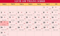 Lịch âm 17/3 - Âm lịch hôm nay 17/3 - Lịch vạn niên ngày 17/3/2025