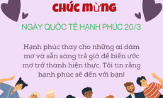 Lời chúc ngày Quốc tế Hạnh phúc 20/3 tặng người yêu và bạn bè