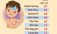 Số ca nghi sởi tại một số tỉnh, thành phố