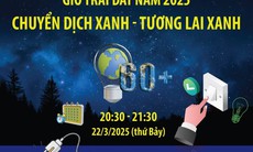 Giờ Trái đất năm 2025: Chuyển dịch xanh - Tương lai xanh