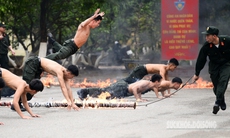 Mãn nhãn màn biểu diễn võ thuật, khí công, tấn công tội phạm của lực lượng cảnh sát