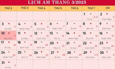 Lịch âm 10/3 - Âm lịch hôm nay 10/3 - Lịch vạn niên ngày 10/3/2025