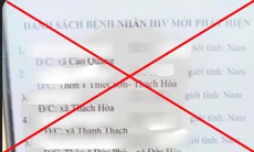 Thực hư danh sách người nhiễm HIV lan truyền trên mạng xã hội