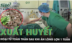 Nguy kịch, xuất huyết hoại tử toàn thân sau khi ăn lòng lợn