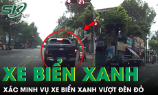 Xác minh vụ xe biển xanh vượt đèn đỏ ở Bình Dương gây bức xúc