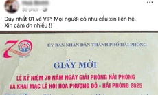 Mang giấy mời Lễ hội Hoa Phượng Đỏ do đối tác tặng đi rao bán 'vé VIP' giá tiền triệu