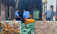 Tạm giữ 800kg trứng gà non, tràng gà đông lạnh không rõ nguồn gốc tại quận Hoàng Mai, Hà Nội
