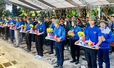 Truy điệu, an táng 17 liệt sĩ hy sinh tại Lào về an nghỉ trong lòng đất mẹ