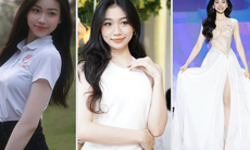 Nữ sinh quê Nghệ An có má lúm đồng tiền duyên dáng đang gây chú ý chung kết Hoa hậu Việt Nam
