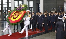 Lễ Quốc tang nguyên Chủ tịch nước Trần Đức Lương: Hơn 650 Đoàn trong nước và quốc tế đến viếng