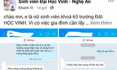 Xác minh thông tin nữ sinh tố cán bộ trường Đại học Vinh 'sàm sỡ'