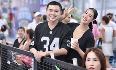 'Bố bỉm sữa' U70 Vbiz đi cổ vũ bạn gái 9X thi pickleball khiến khán giả sốc vì quá trẻ