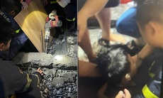 20 phút nghẹt thở giải cứu bé 8 tuổi bị mắc kẹt tay trong đường ống hút nước áp lực cao