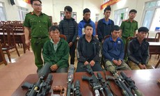 Bắt 7 đối tượng mang súng tự chế vào rừng để săn bắn