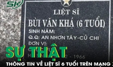 Sự thật về thông tin mộ 'liệt sĩ 6 tuổi' ở địa đạo Củ Chi