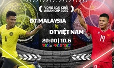 Lịch thi đấu bóng đá hôm nay ngày 10/6: Đội tuyển Việt Nam đại chiến Malaysia
