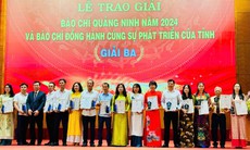 Báo Sức khỏe và Đời sống nhận nhiều giải thưởng báo chí vùng Đông Bắc