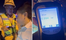 Tài xế vi phạm nồng độ cồn kịch khung vẫn lái xe trên cao tốc Hà Nội - Hải Phòng