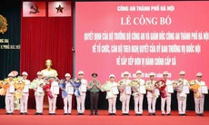 Hà Nội công bố quyết định của Bộ trưởng Bộ Công an về tổ chức cán bộ 126 đơn vị hành chính cấp xã