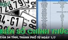 Biển số xe chính thức của các tỉnh, thành phố từ ngày 1/7/2025