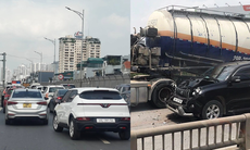 Liên tiếp xảy ra tai nạn giao thông liên hoàn trên vành đai 2 và 3