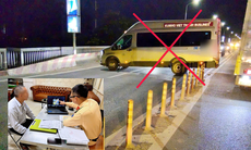 Chặn cả dòng xe để quay đầu trên cầu Thăng Long, tài xế xe khách bị xử lý