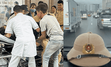 Nhận lời cầu cứu từ người phụ nữ, CSGT mở đường sống cho bệnh nhân đột quỵ