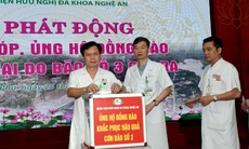 Bệnh viện HNĐK Nghệ An quyên góp 350 triệu đồng ủng hộ đồng bào vùng cao Nghệ An sau bão số 3