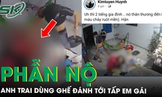 Em gái đăng clip bị anh trai dùng ghế đánh liên tiếp vào đầu
