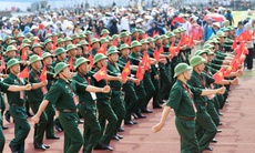 13 khối quần chúng lần đầu hợp luyện chuẩn bị cho Lễ diễu binh, diễu hành sáng 2/9