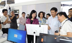Bộ trưởng Đào Hồng Lan kiểm tra, đôn đốc tiến độ thực hiện Triển lãm thành tựu Y tế Việt Nam 