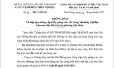 Hải Phòng tạm dừng cấp giấy phép phương tiện thủy phòng, tránh bão số 5