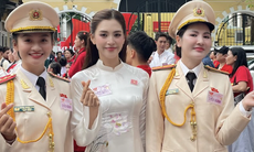 Hình ảnh đẹp của Hoa hậu Trần Tiểu Vy, Lương Thuỳ Linh tại Tổng duyệt A80