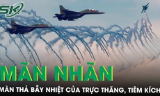 Mãn nhãn màn thả bẫy nhiệt của Su-30MK2, Yak-130 trên bầu trời Hà Nội trong tổng duyệt A80